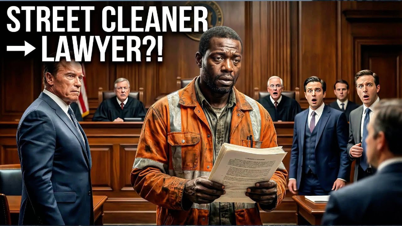 Street cleaner secretly studies law, shocks city in court