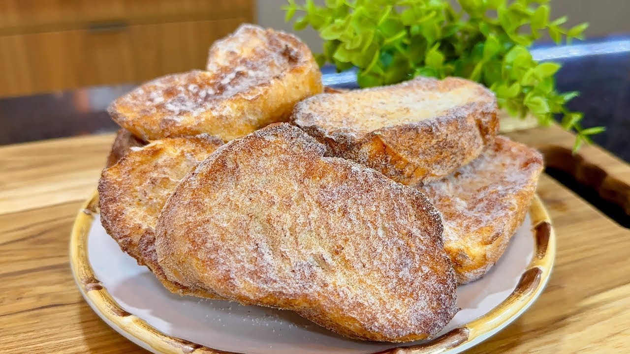 SE SURPREENDA! RABANADA SEM FRITURA 😱 | RÁPIDO E SUPER FÁCIL 💛✨