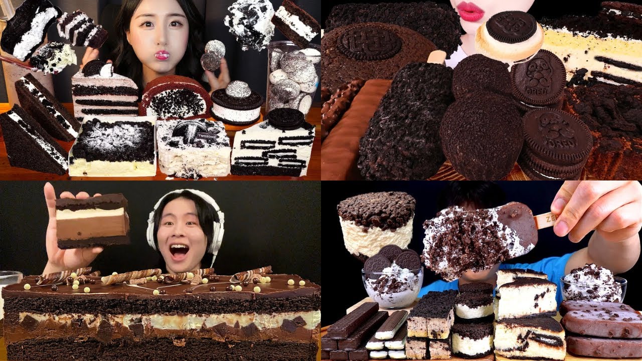 🍰OREO EATING MUKBANG 🍫 || OREO CAKE, ICE CREAM & CHOCOLATE   ASMR MUKBANG COMPILATION