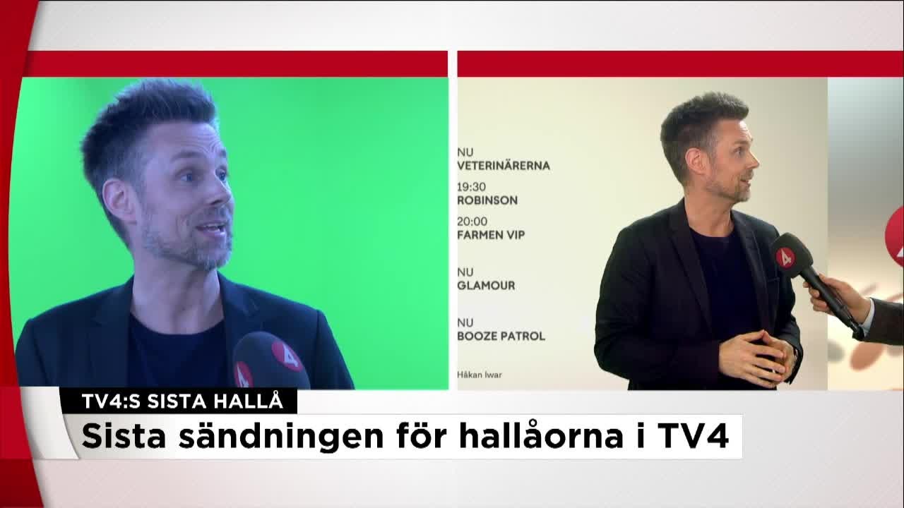Sista kvällen med hallåa i TV4 - följ med in i studion - Nyheterna (TV4)