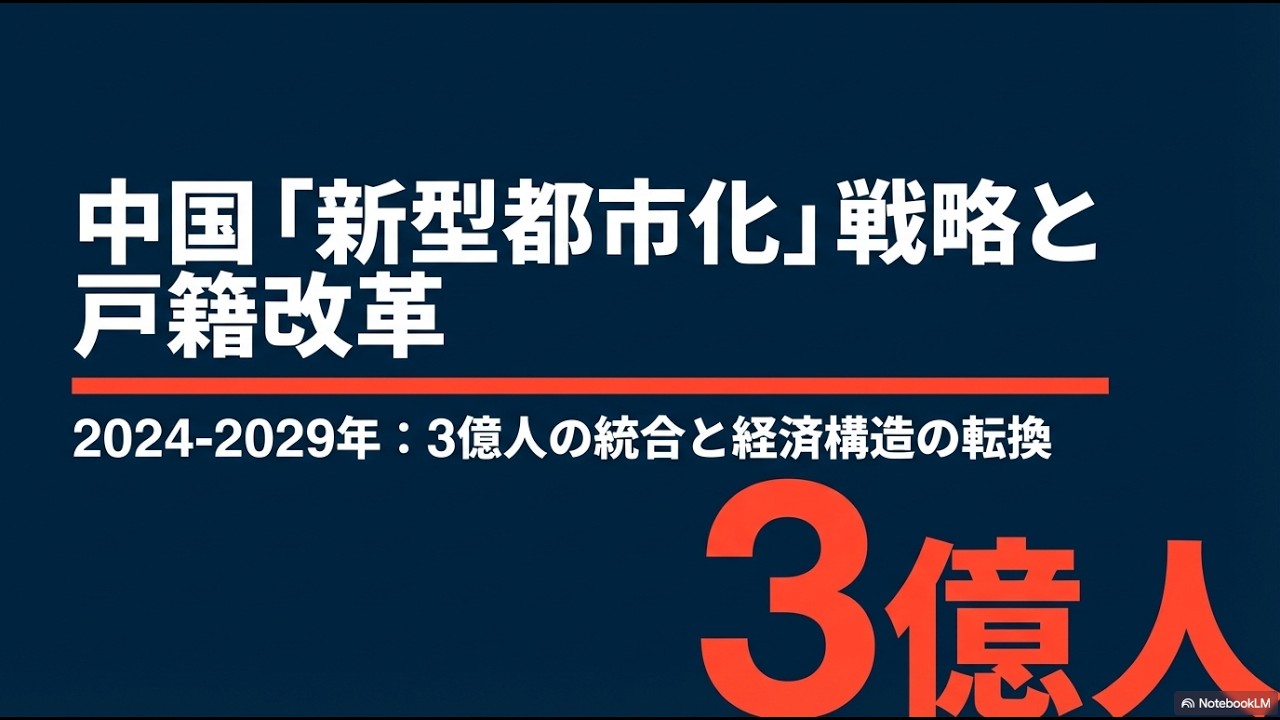 中国の戸籍制度改革：都市戸籍と農村戸籍