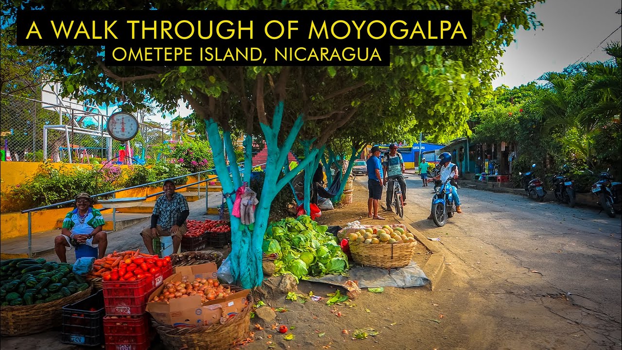 A Walk Through Of Moyogalpa - Ometepe Island, Nicaragua 4K 🇳🇮