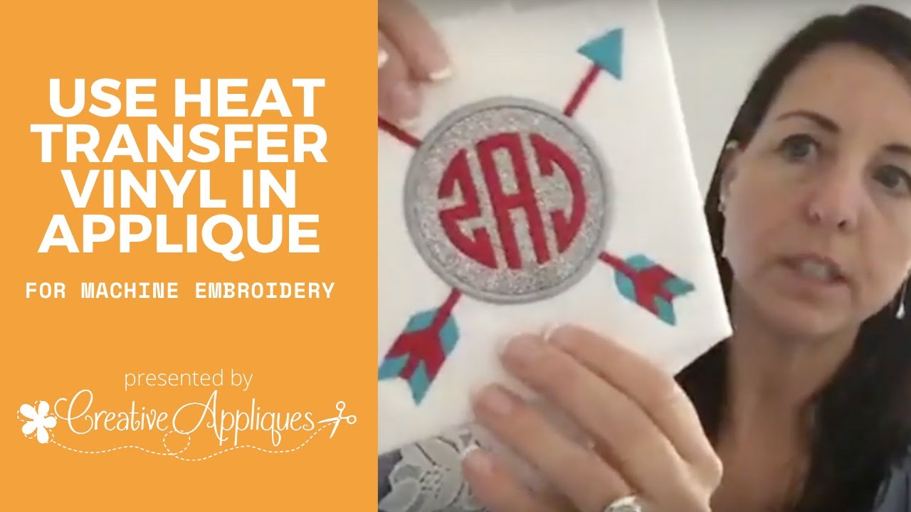 Using Heat Transfer Vinyl for machine embroidery applique