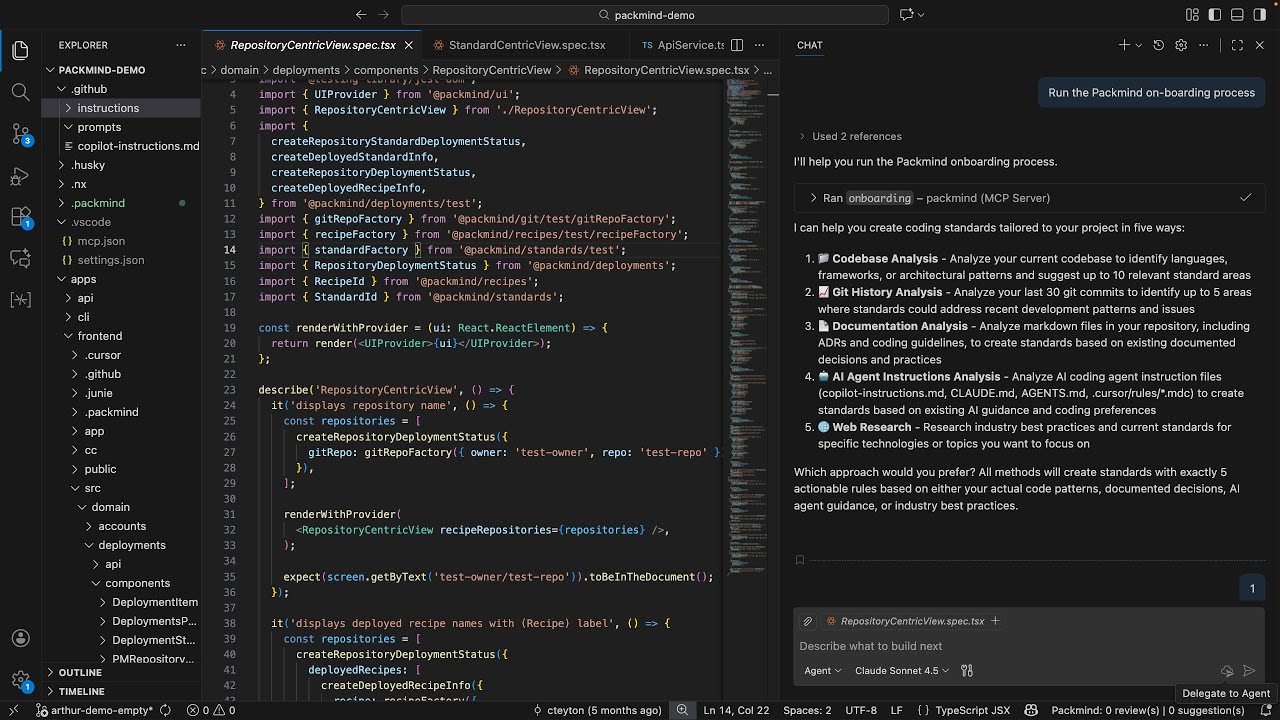 Packmind Quick Start: Create your Engineering Playbook and share it to AI agents in 5 minutes