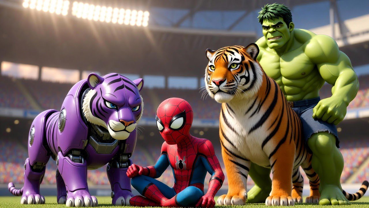  🐯 🕷️ SPIDERMAN Wins The Magic Legendary Dragon Racing Championship – Epic Racing Challenge: