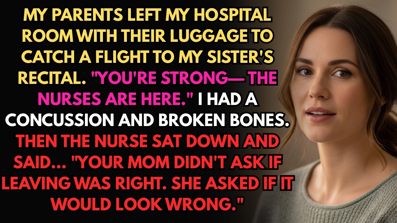 My Parents Left Me At The Hospital After My Accident And Flew To My Sister's Recital—The Nurse Knew