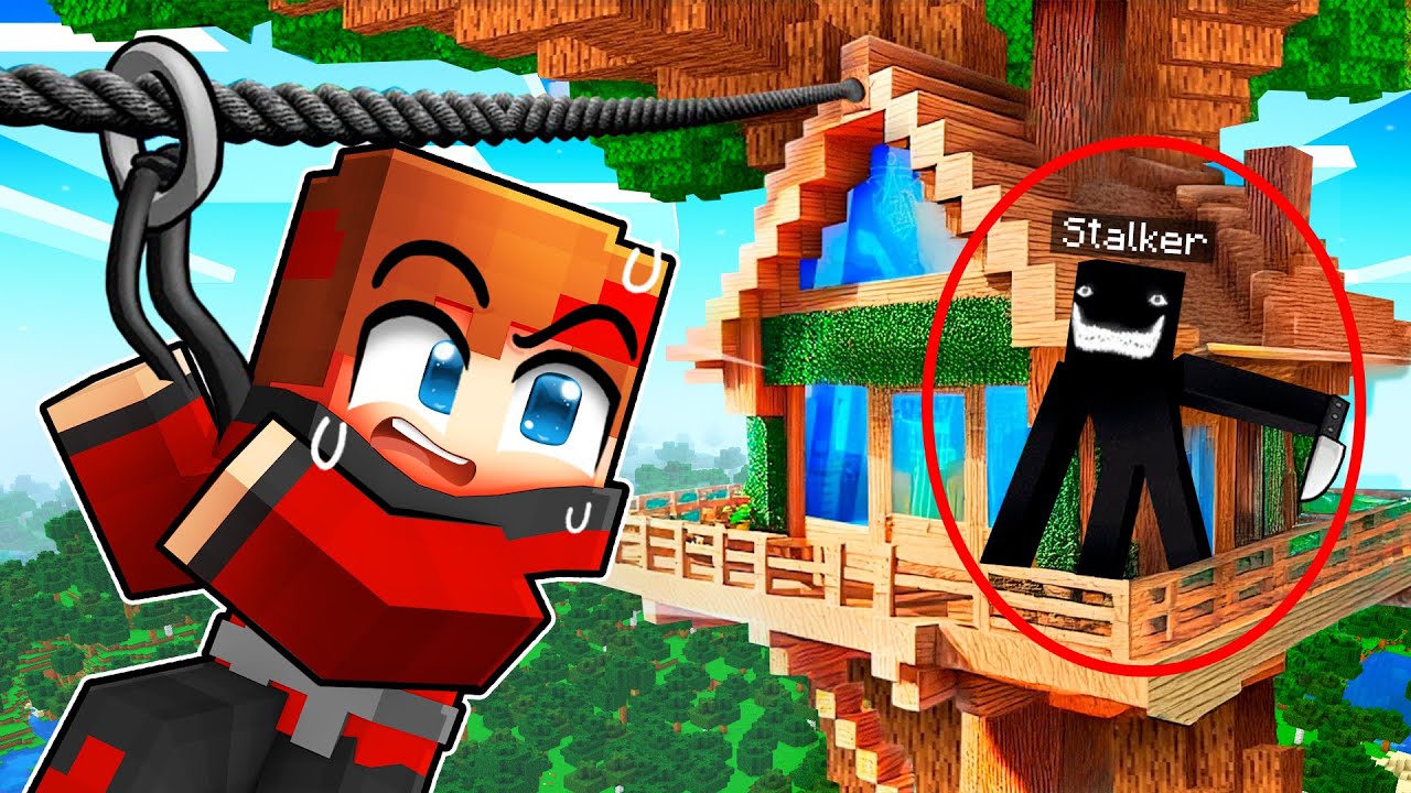 Un STALKER veut nous PRENDRE notre Cabane dans les Arbres sur Minecraft !
