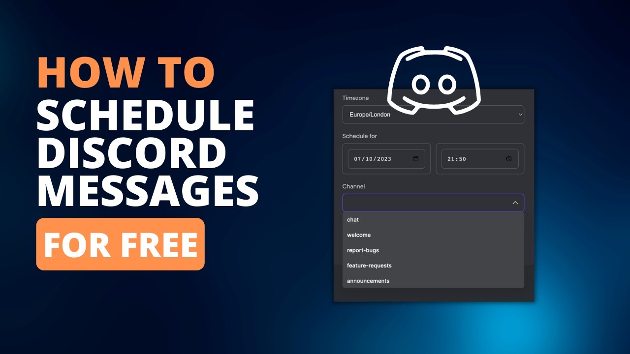 How To Schedule Discord Messages For Free