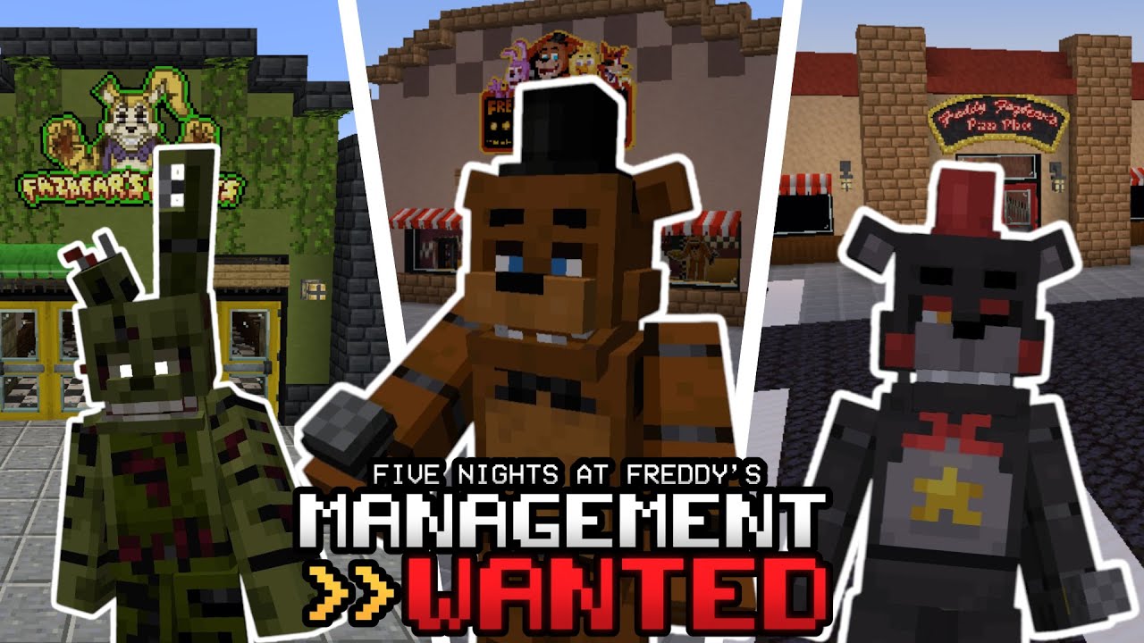 FIVE NIGHT AT FREDDY'S x MINECRAFT map 1-6