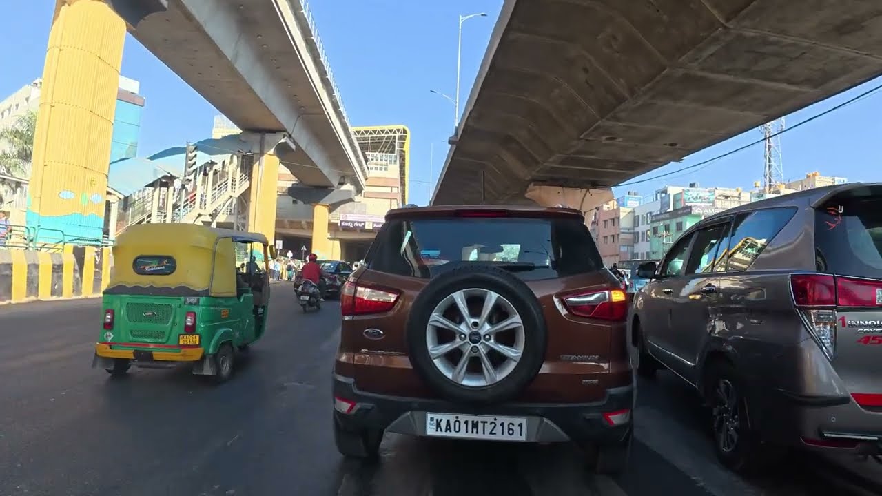 Bengaluru Traffic Today | Real Bangalore Traffic Ride &ndash; Day 1