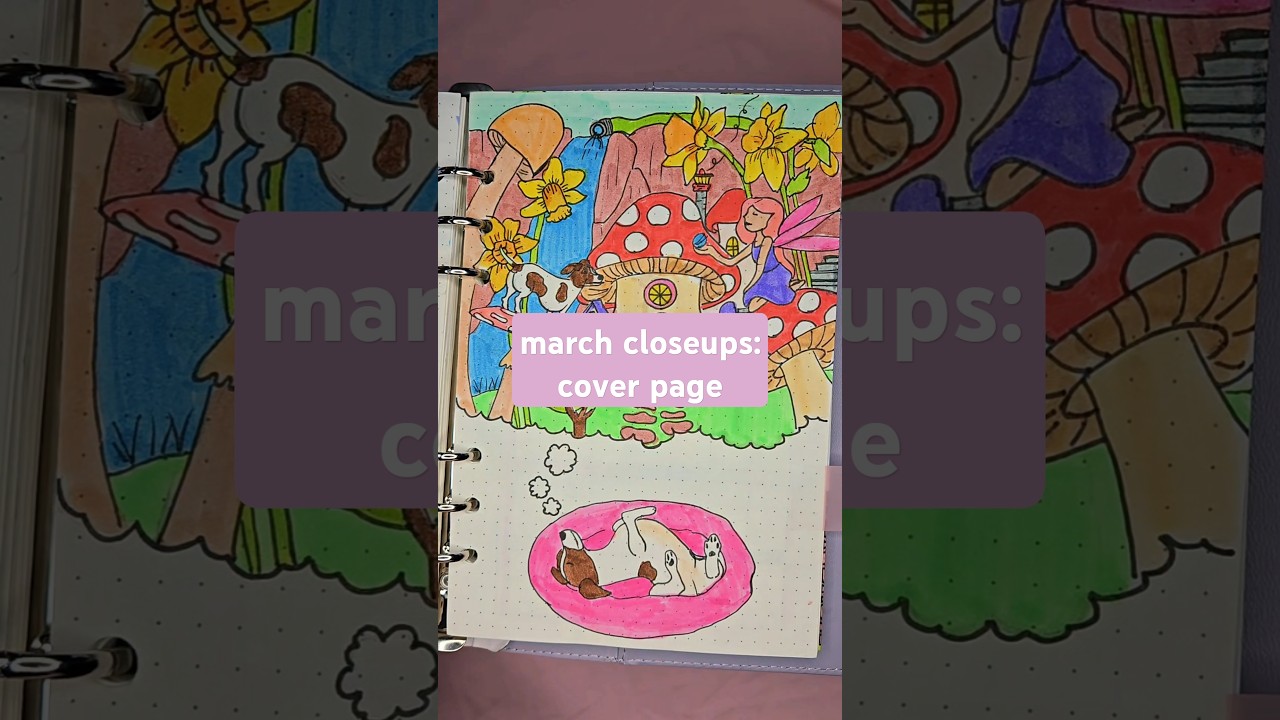 a closeup of my March cover page. 