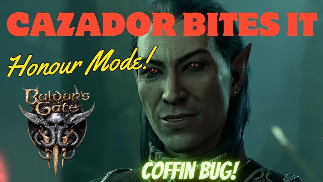 Baldur's Gate 3 Honour Mode - Cazador Boss Fight using Astarion  - Coffin Bug
