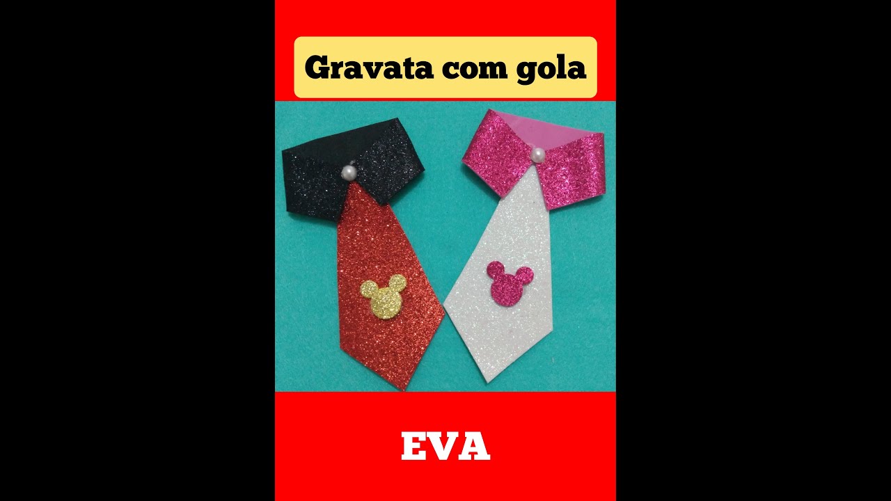🐶🐶🐶Como fazer gravata com gola de EVA