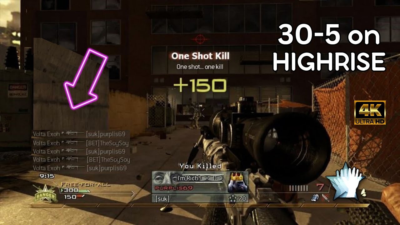 They Tried Sniping... MW2 FFA! @Exoh