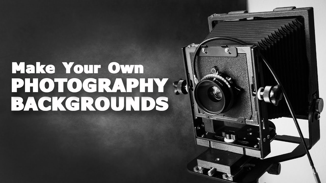 Making my OWN Background for a Large Format Photograph