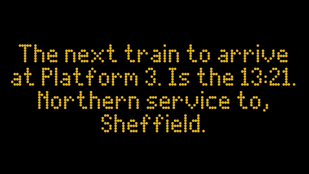 Meadowhall Station announcements part 2