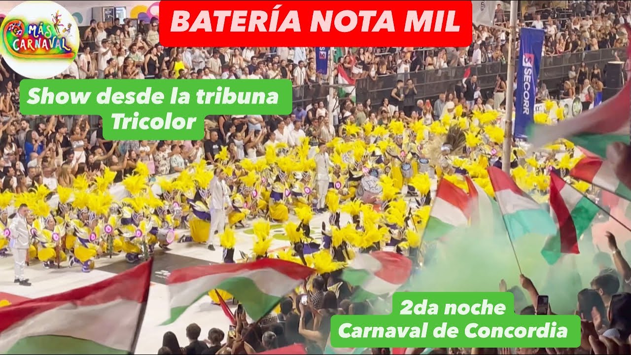 BATERÍA NOTA MIL - SHOW DESDE LA TRIBUNA TRICOLOR 