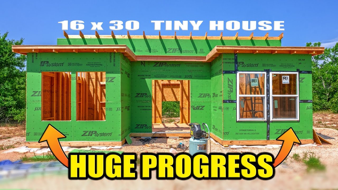 Dangerous Moments While Building The Tiny House Off Grid / MAJOR IMPROVEMENTS!