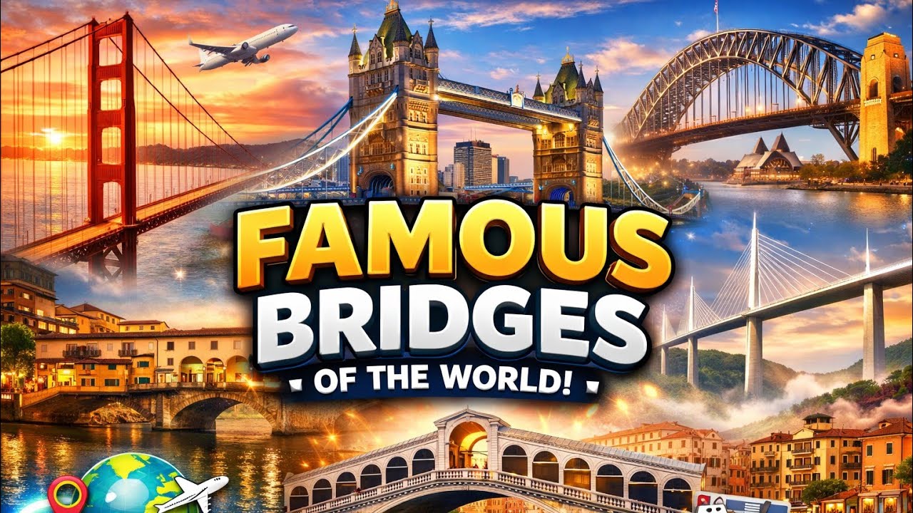 World’s Most Famous Bridges | Amazing Engineering & Beauty. 