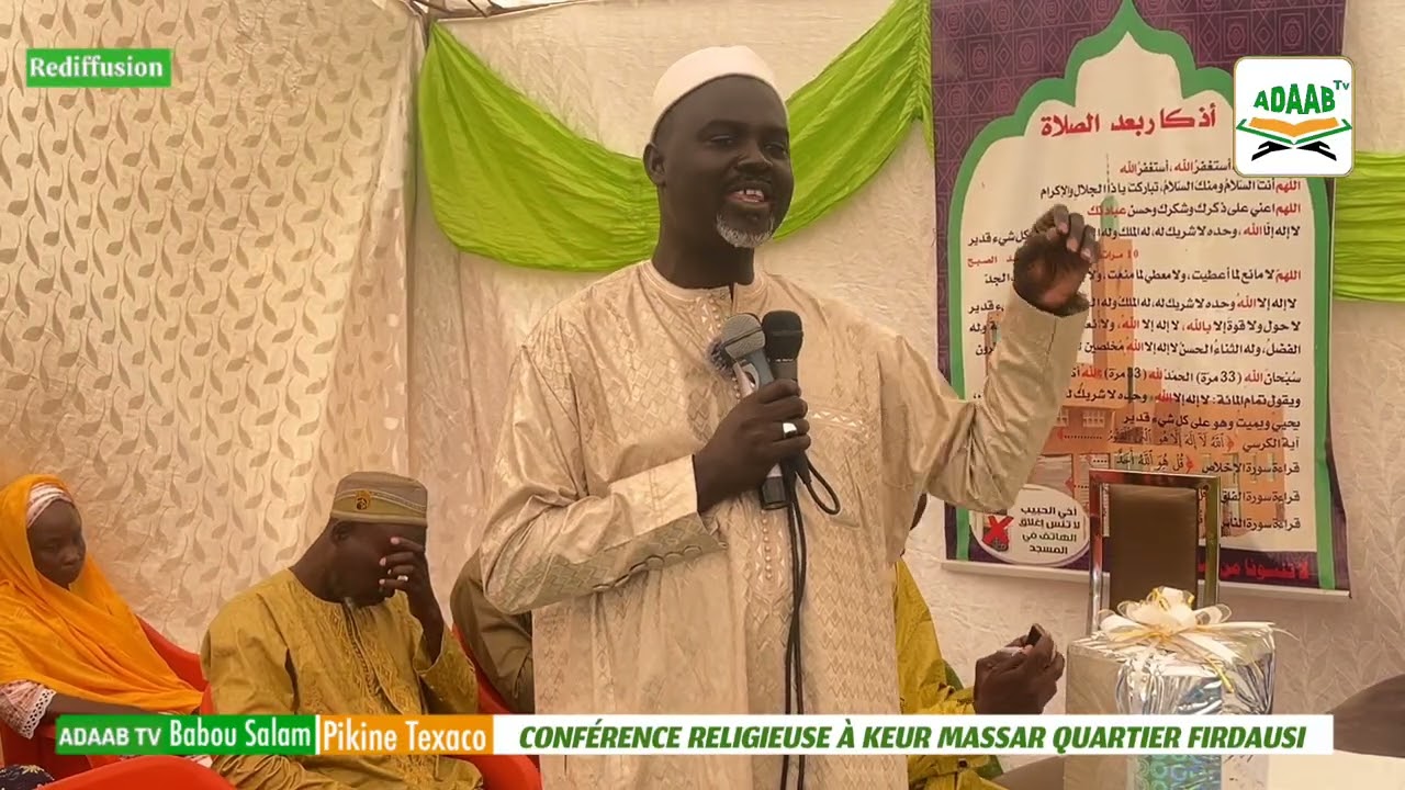 🔴Conférence Religieuse à Keur Massar Quartier Firdausi avec Oustaz Ouseynou Sarr 08/03/2026