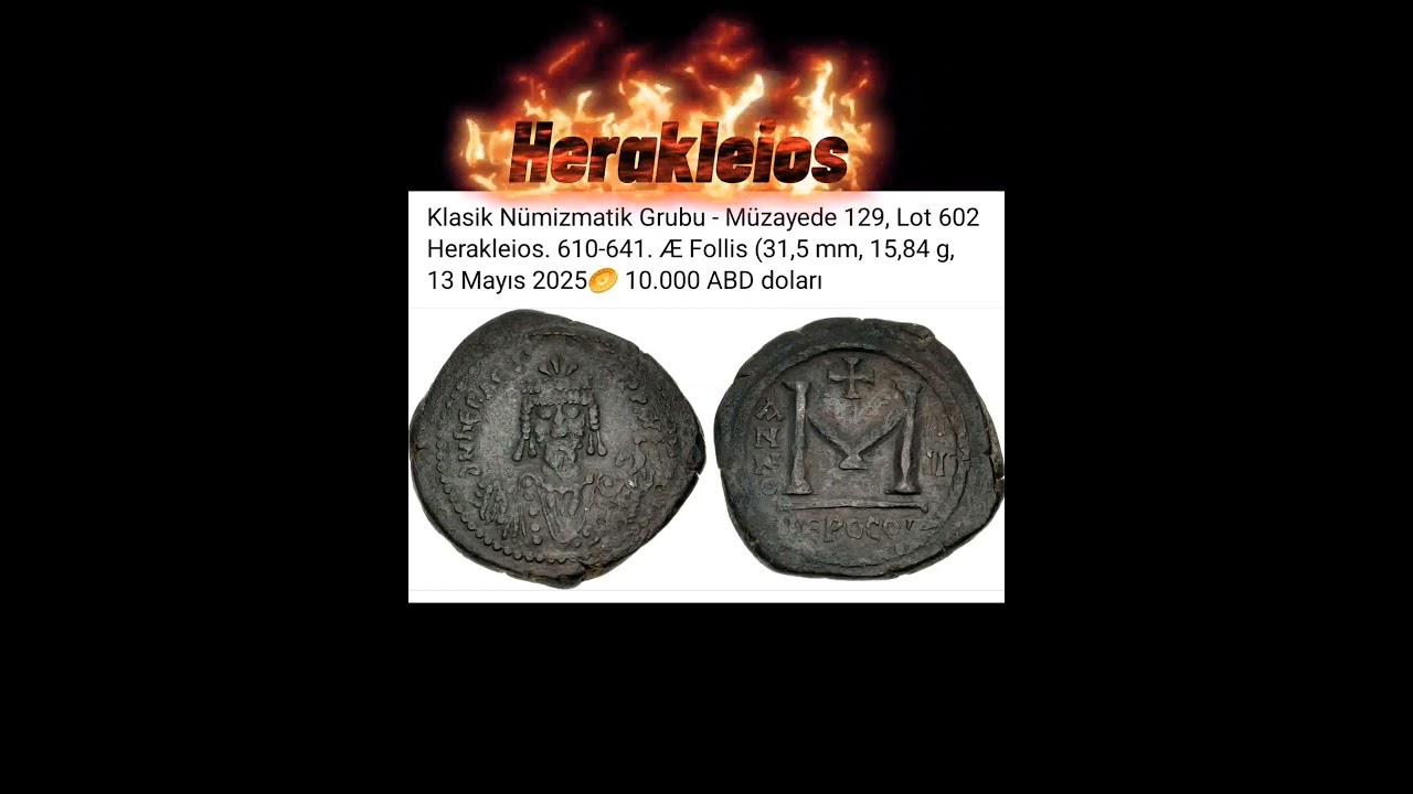 Nadir ve Değerli | İmparator Herakleios’un Gümüş Parası silver