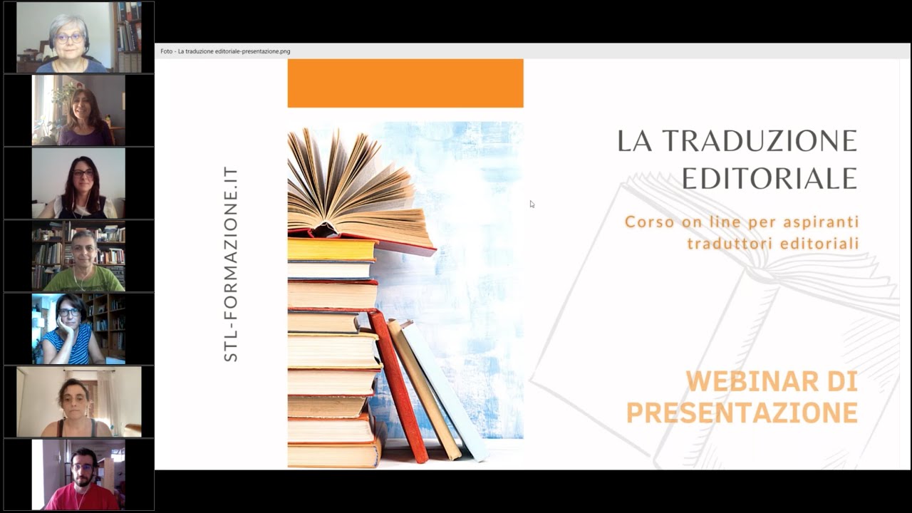 CORSO ON LINE 'LA TRADUZIONE EDITORIALE' | WEBINAR DI PRESENTAZIONE