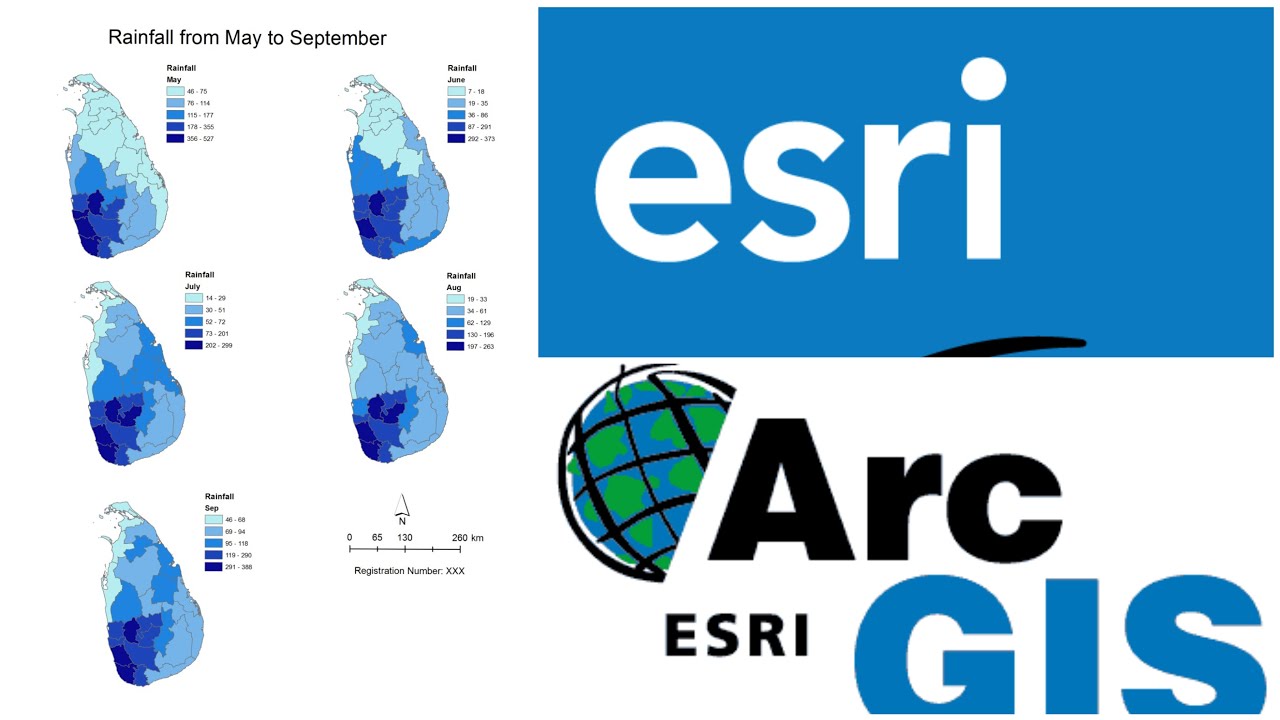 ArcMap | sri lankan Rainfall data using ArcMap |ArcGIS | GIS