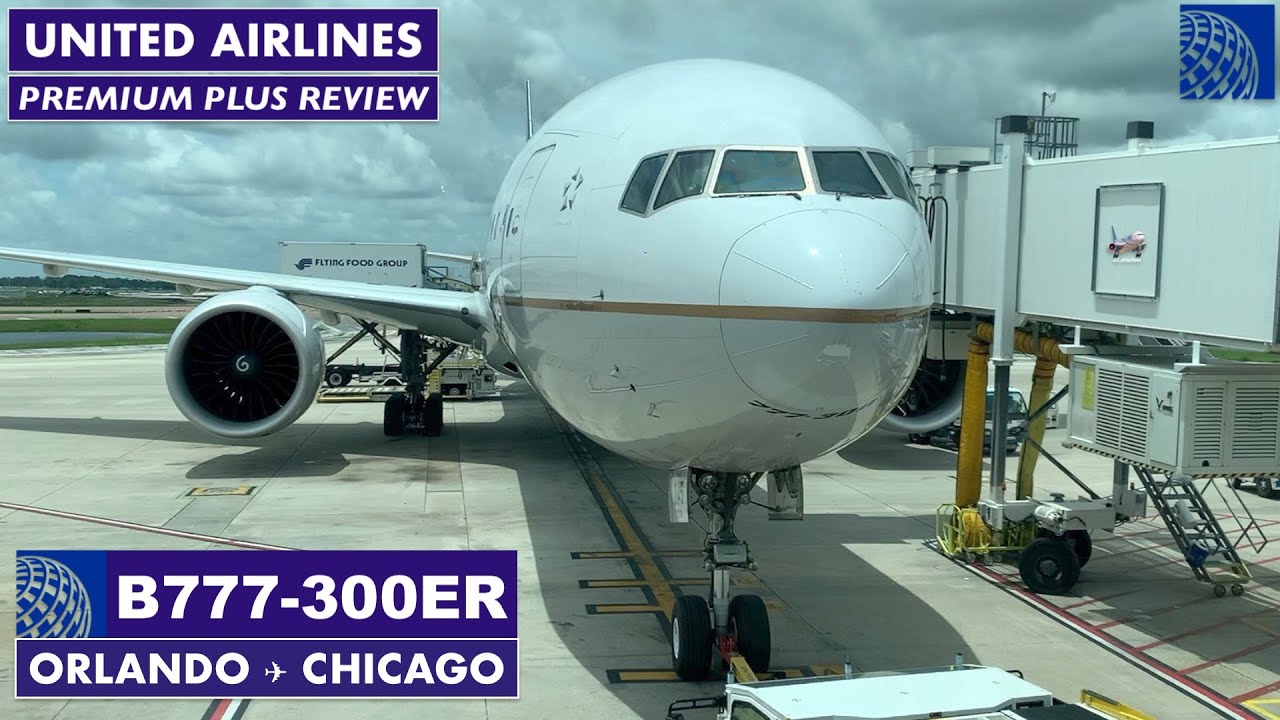 United 777-300ER PREMIUM PLUS Trip Report Orlando to Chicago