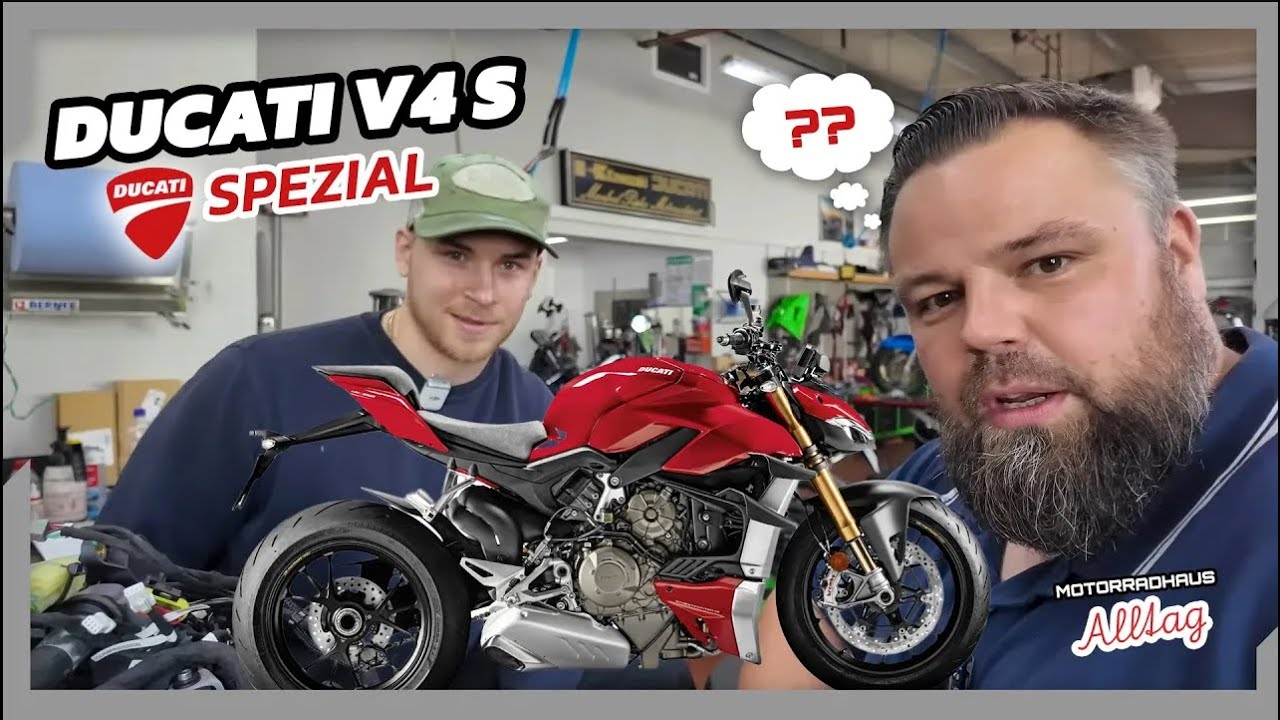 Meister lernt bei Gesellen: DUCATI V4 S DESMO Service & Probefahrt &bull; Motorradhaus Alltag Spezial