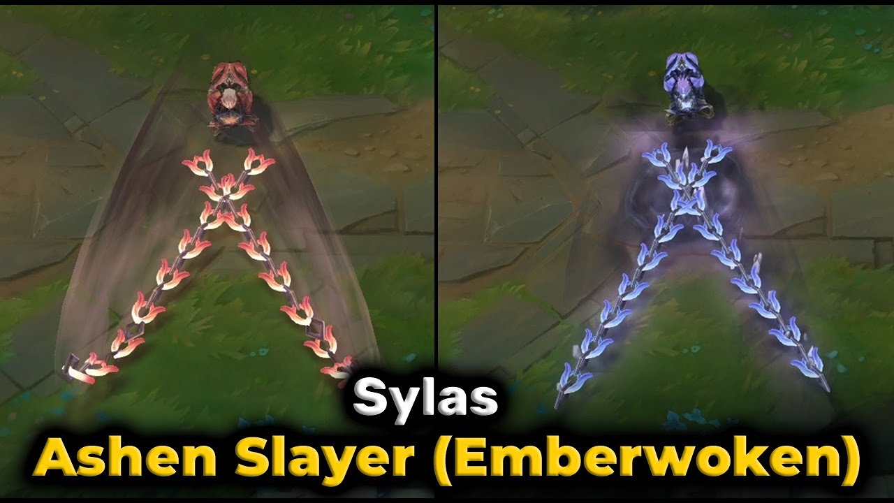 Ashen Slayer Sylas Emberwoken Chroma Comparison - League of Legends