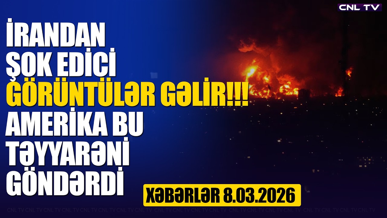 İrandan şok edici görüntülər! DƏHŞƏT YAŞANIR (Xəbərlər 8.03.2026)