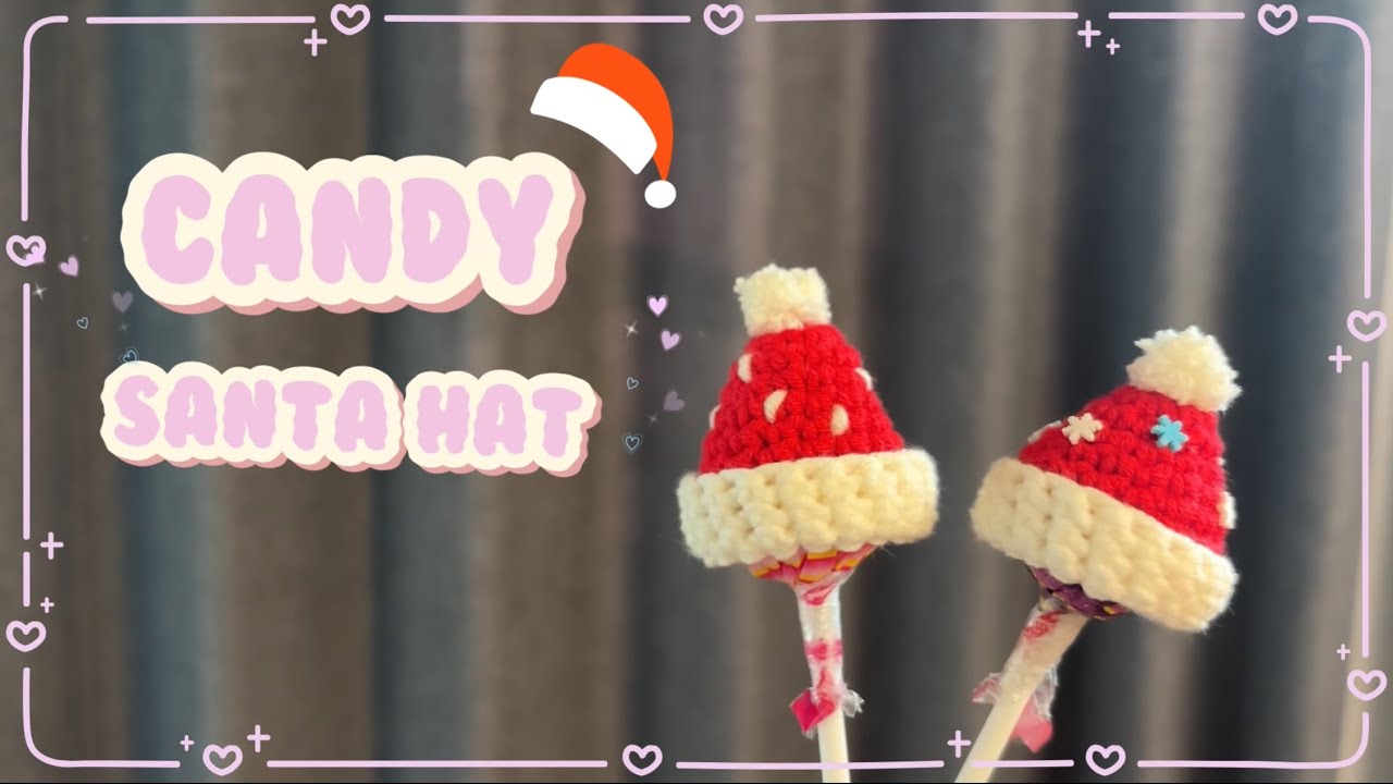 20분완성 막대사탕 산타모자 뜨기 🎅🎅🎅