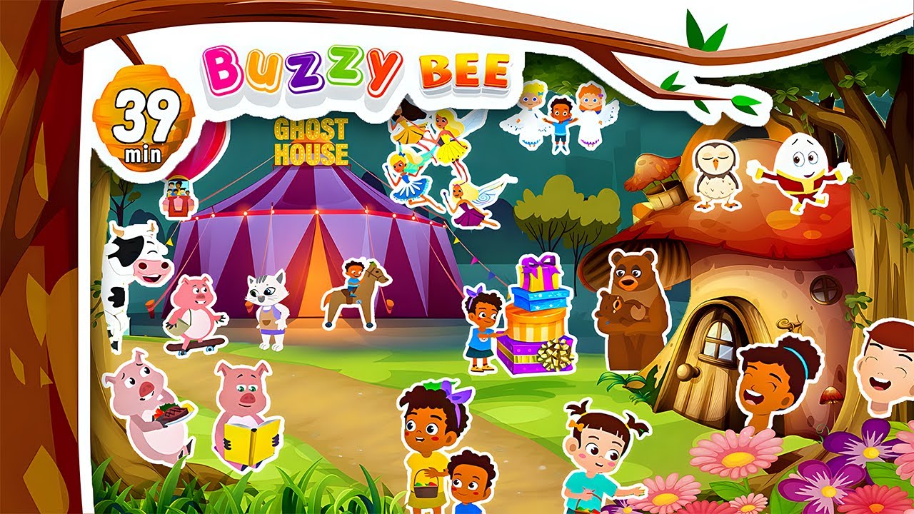 39 MINUTES NURSERY RHYMES AND FUN WITH BUZZYBEE! | NURSERY RHYMES COMPILATION