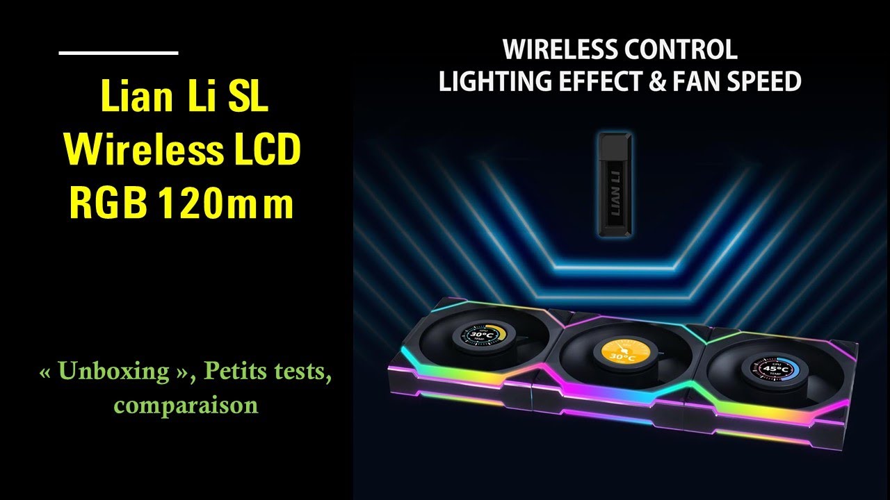 Lian Li Uni Fan SL Wireless LCD RGB - 120 mm, 