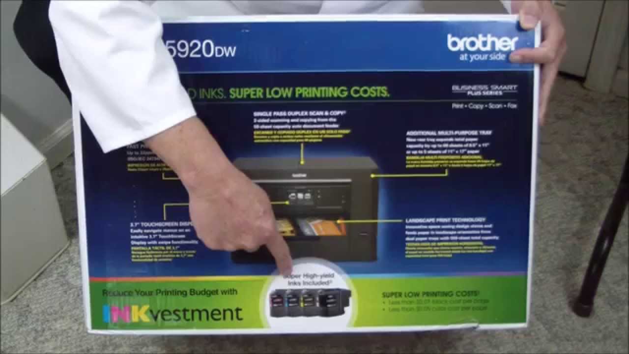 Brother MFC J5920dw Unboxing & Setup