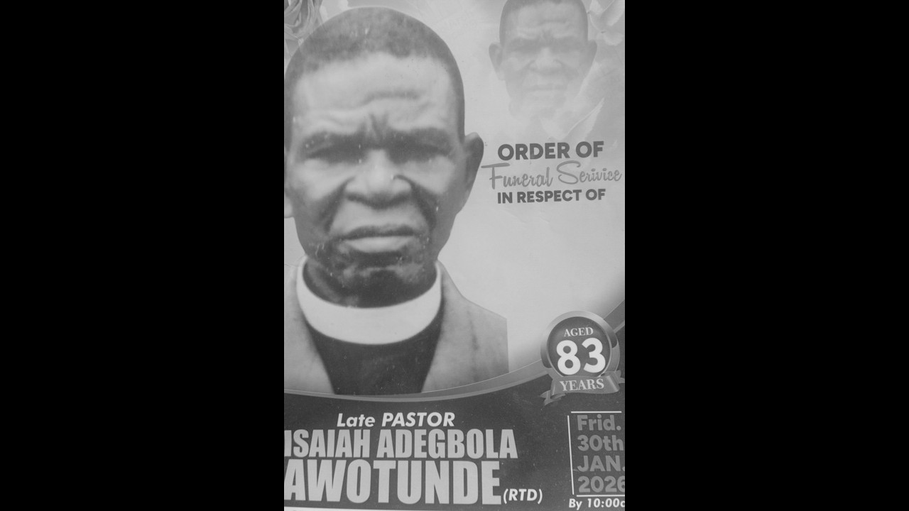 Late PASTOR AWPTUNDE ADEGBOLA