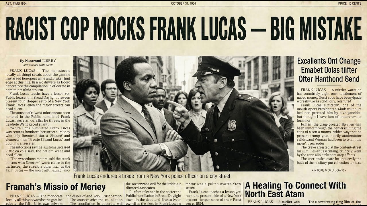 NEWS 1971: Racist Cop Insults Frank Lucas, What Happens Next Shocks Everyone