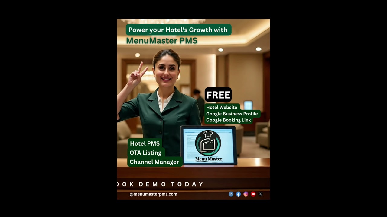 Hotel Software free Demo | Best hotel software India | MenuMaster PMS 