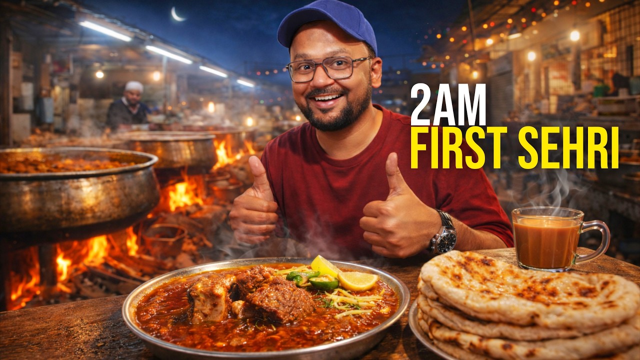 Ramadan 2AM Sehri in Karachi Pakistan | Liaquatabad Nihari Street Food