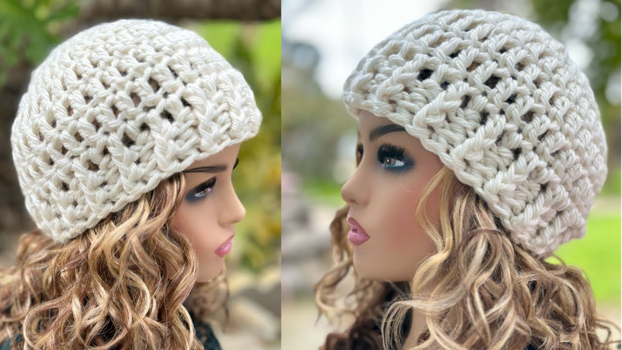 🧶Gorro S&uacute;per F&aacute;cil y Bien R&aacute;pido de Hacer *Crochet*