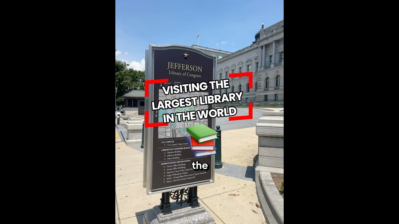 Did you know that the Library of Congress is the largest library in the world? I had to see it!