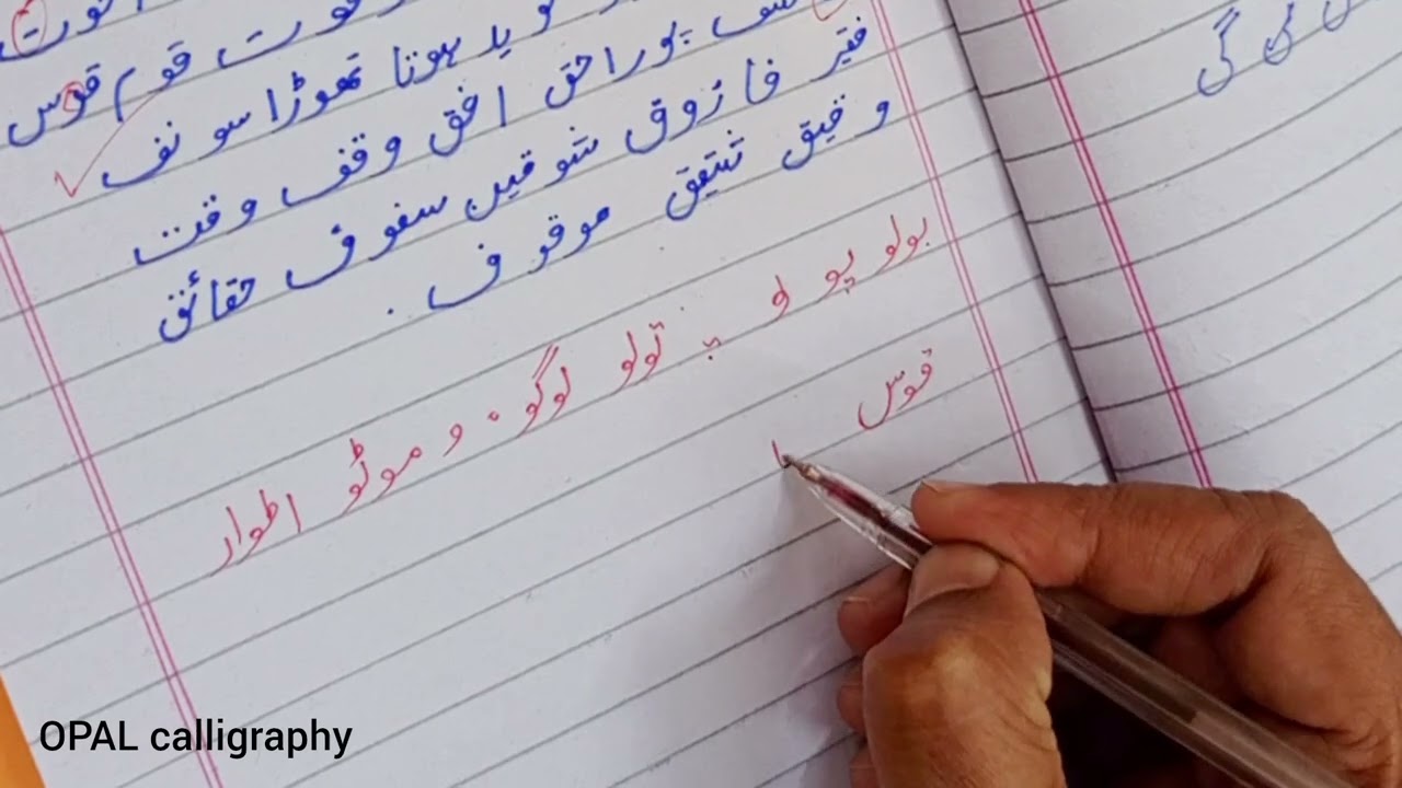 Урок по каллиграфии на урду для начинающих от OPAL calligraphy