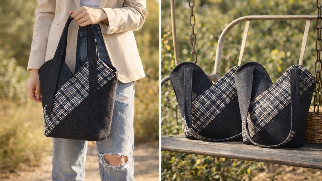 ۶ فوریهٔ ۲۰۲۶Sewing this bag feels like magic🪄 — made with just four rectangles… 🤓watch ✨