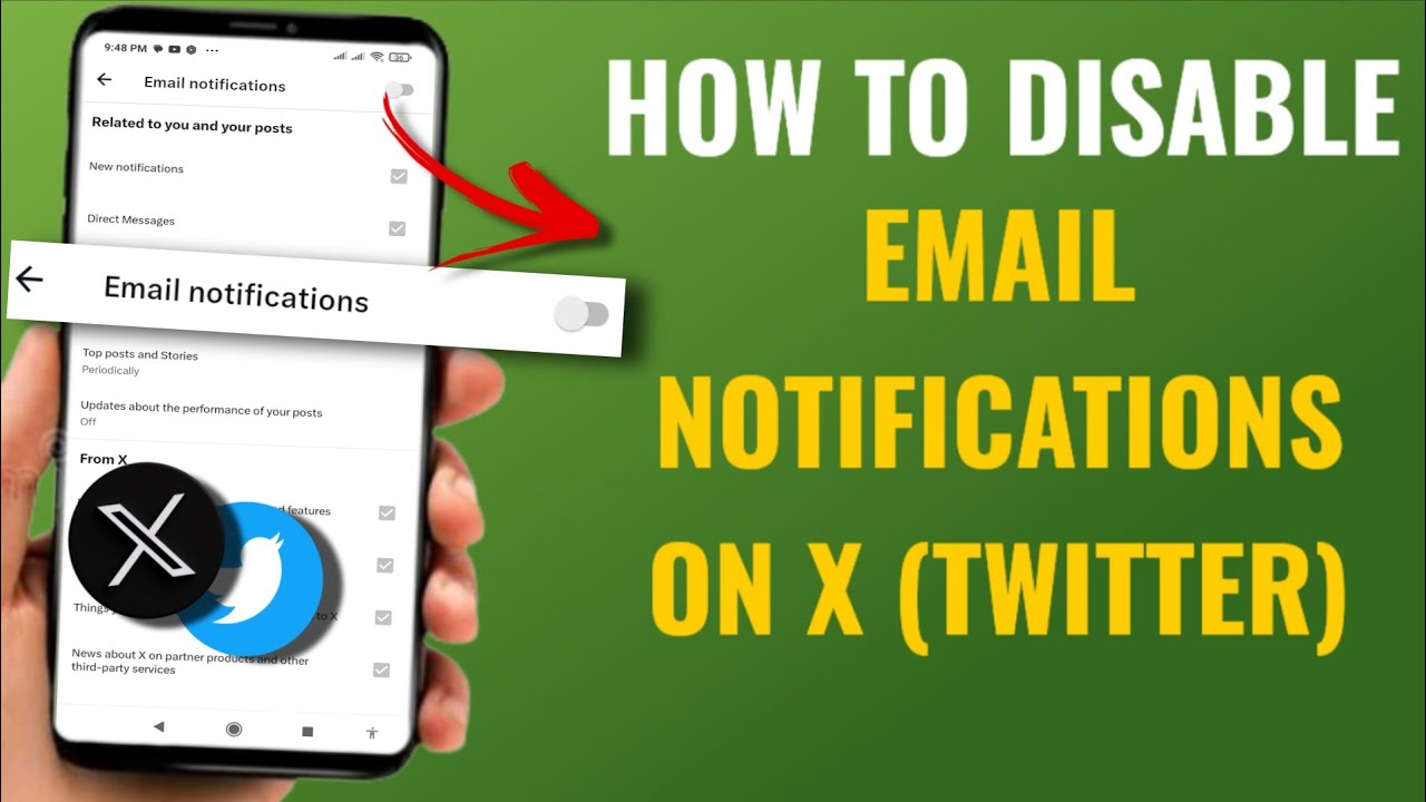 How to Disable Email Notifications on X (Twitter) | English