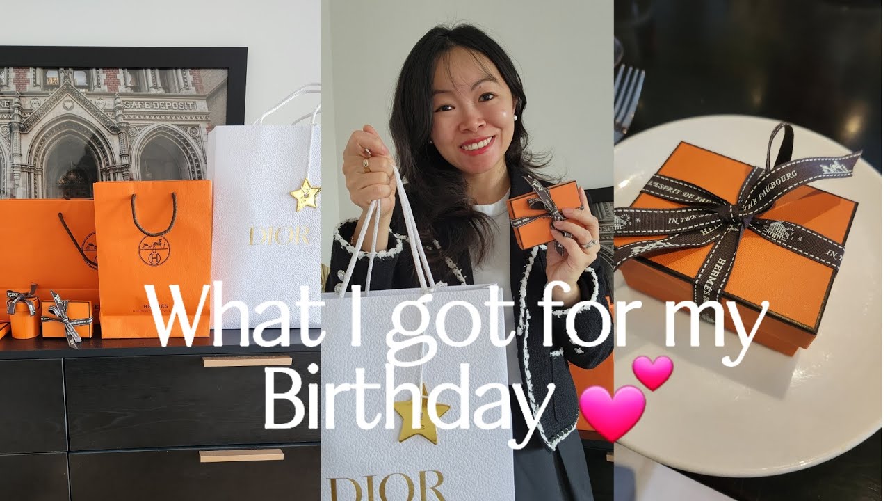 What I got for my Birthday! Unbox with me! Hermes & Dior presents 🎁💕 A New Bag?? 🥰