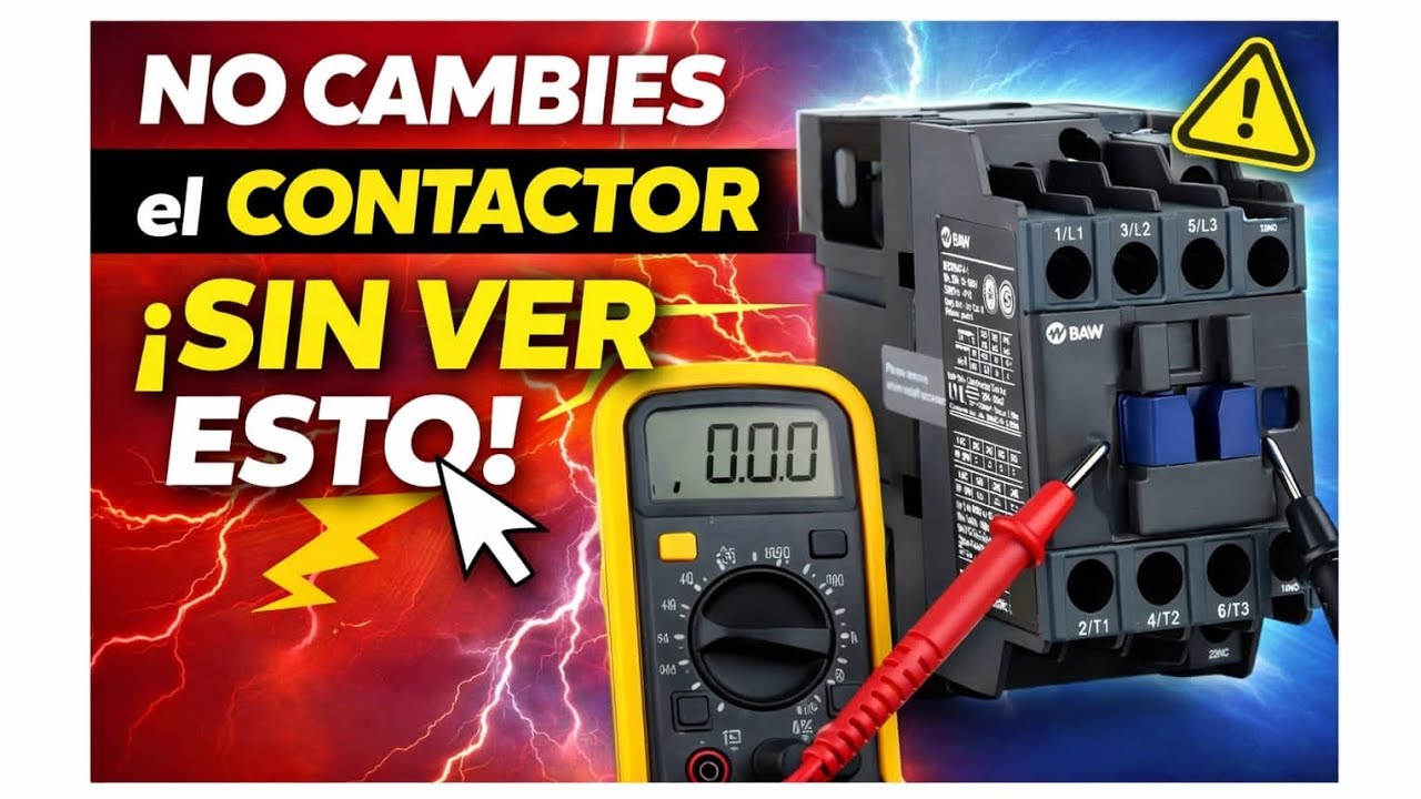 Cómo medir un contactor con multímetro paso a paso #electricidad 
