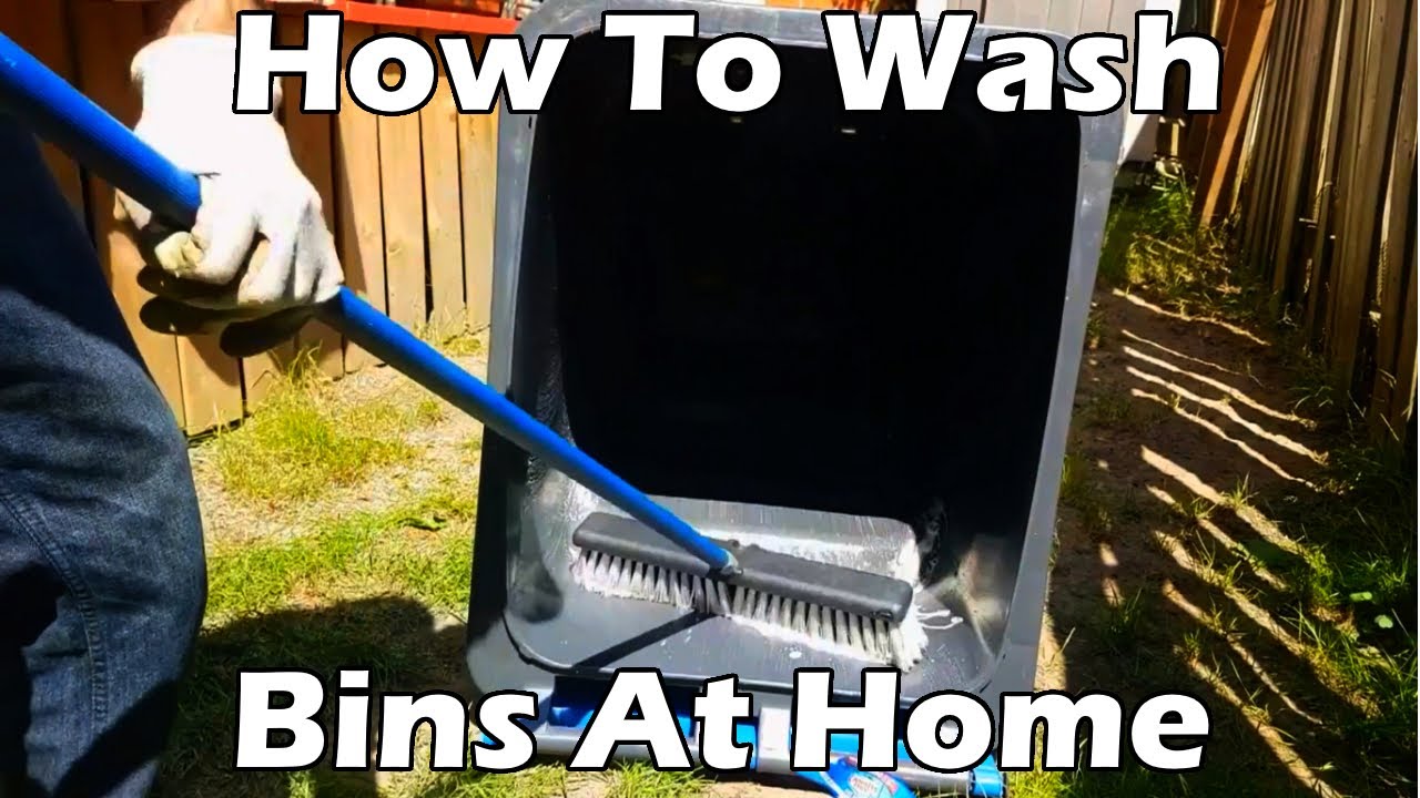 wash garbage & Recycling bin- best way to clean garbage can | BagEZ