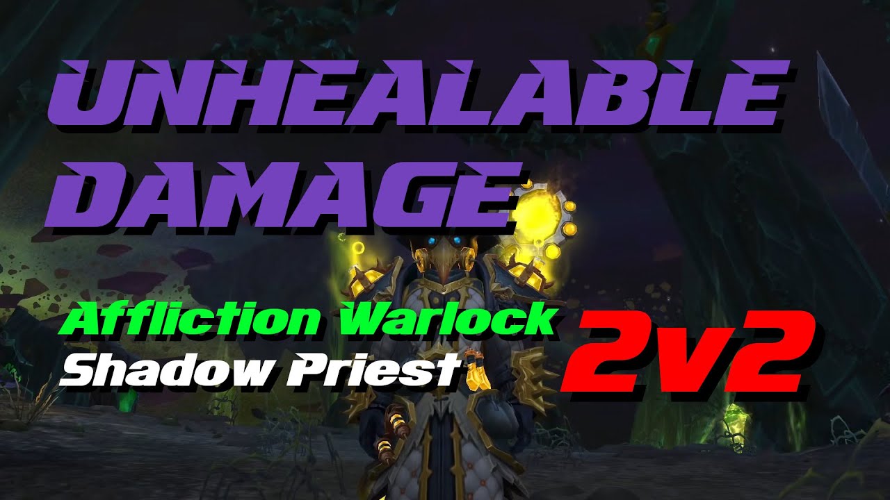 [4k] **OVERWHELMING DAMAGE** Affliction Spriest 2v2 / 9.2.5 WoW Shadowlands Arena