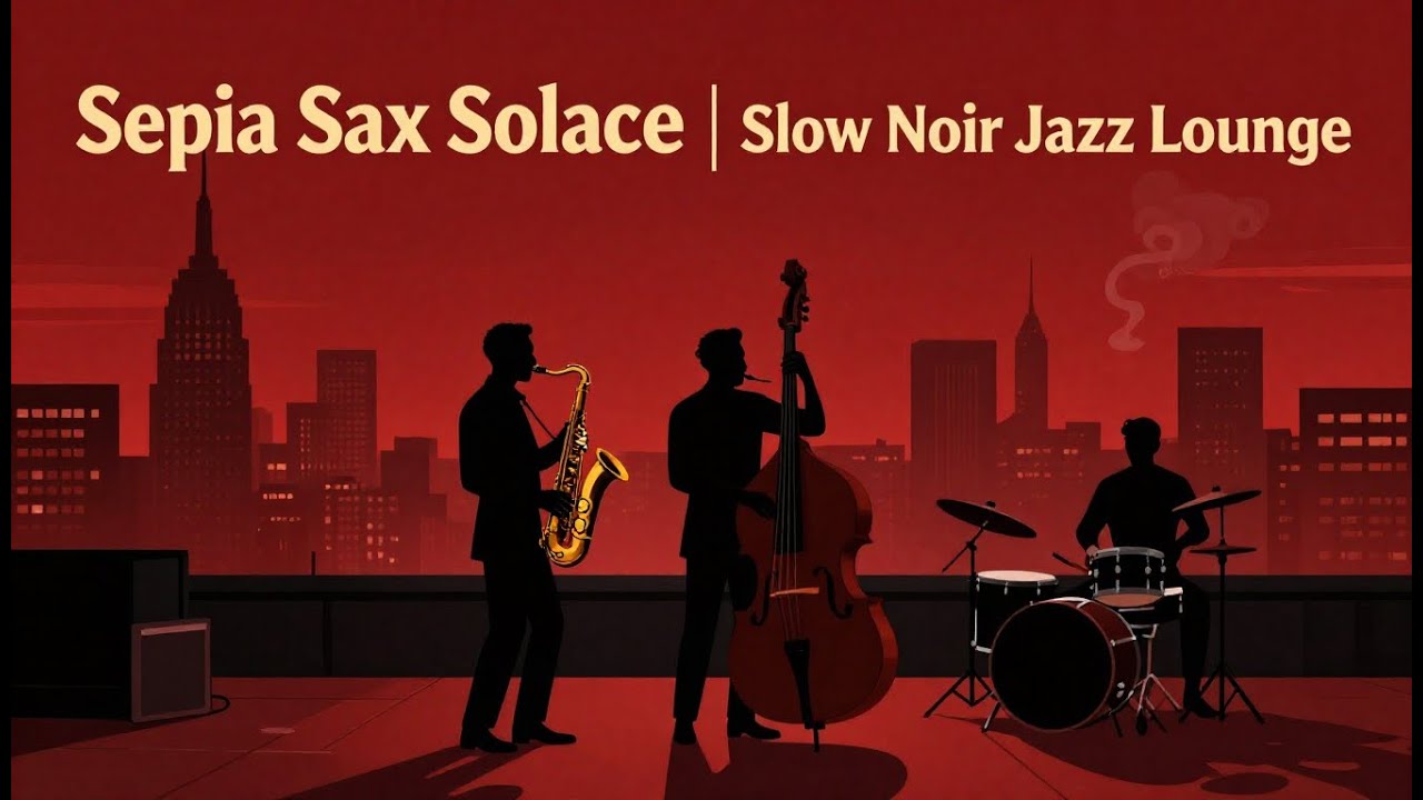 Sepia Sax Solace | Slow Noir Jazz Lounge