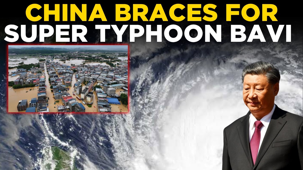 TYPHOON BAVI LIVE UPDATES | China Braces For Torrential Rains From Giant Storm | China News LIVE